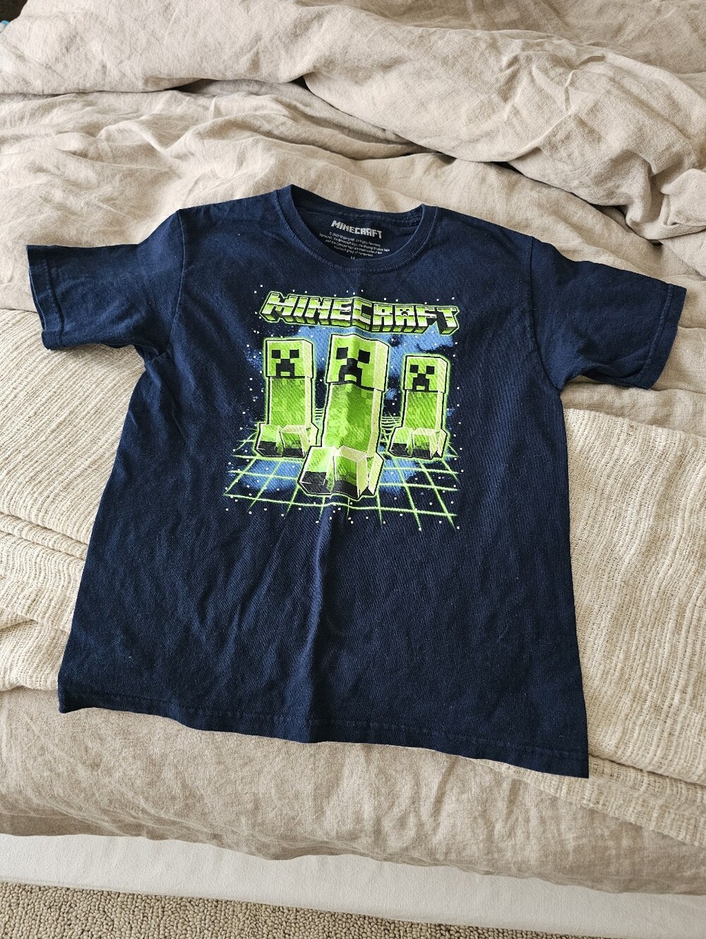 Minecraft Kids Creeper Tee Medium